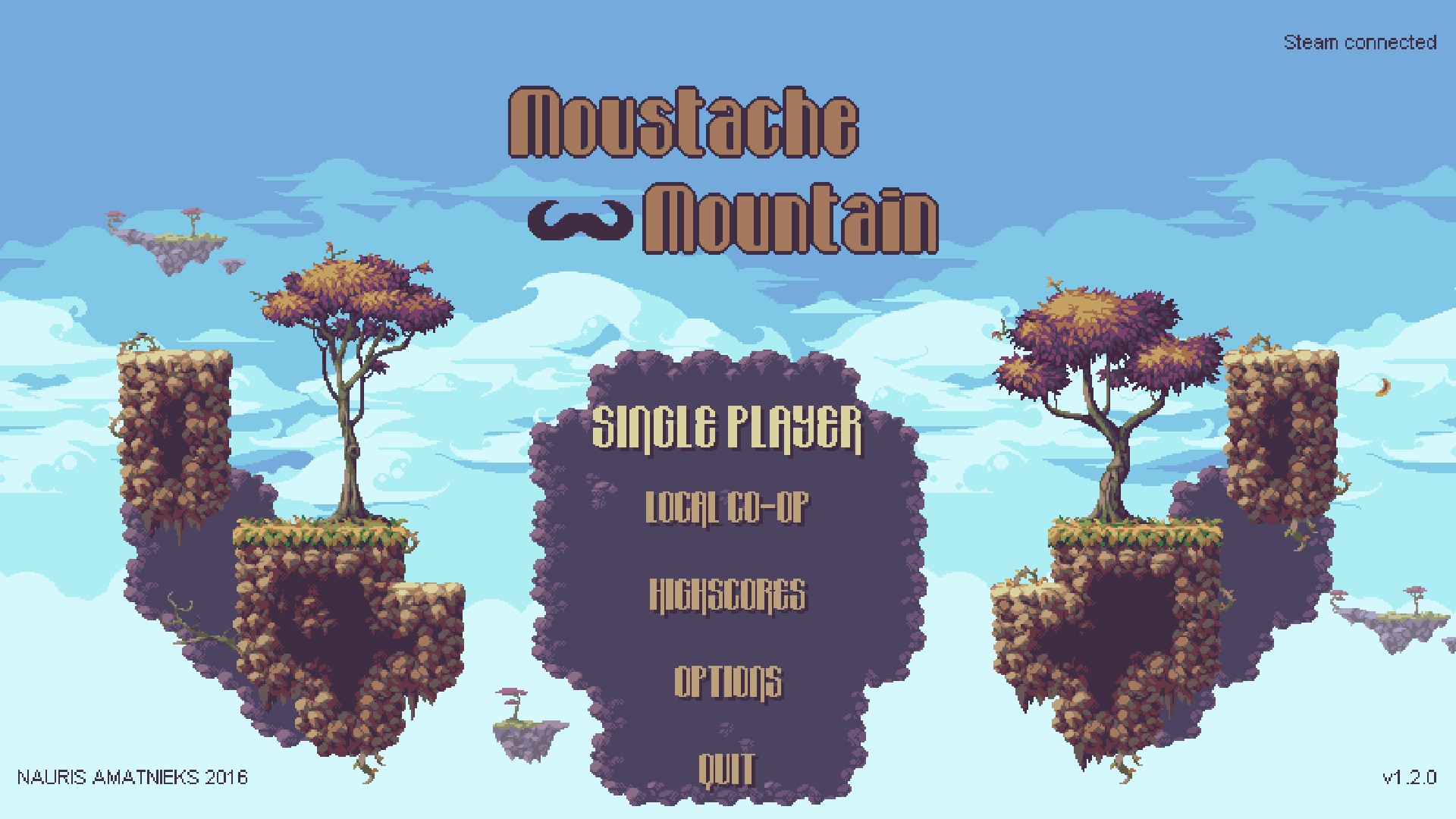 Moustache Mountain Title Screen